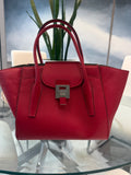 MK COLLECTION RED “BANCROFT” MED SATCHEL